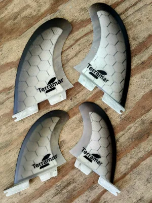 TERRAMAR SURFCO STRETCH QUAD SURFBOARD FINS..FACTORY DIRECT - Thumbnail 5