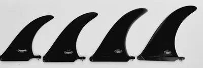 TERRAMAR SURFCO GREENOUGH 4A 9" ALL GLASS SURFBOARD FIN - Thumbnail 3