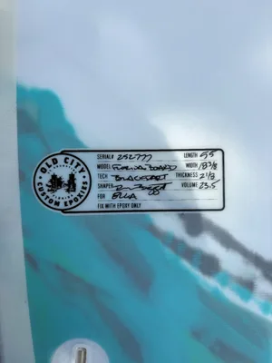 Inspired 5'5" Florida Board In Black Dart EPS/Carbon - Thumbnail 3