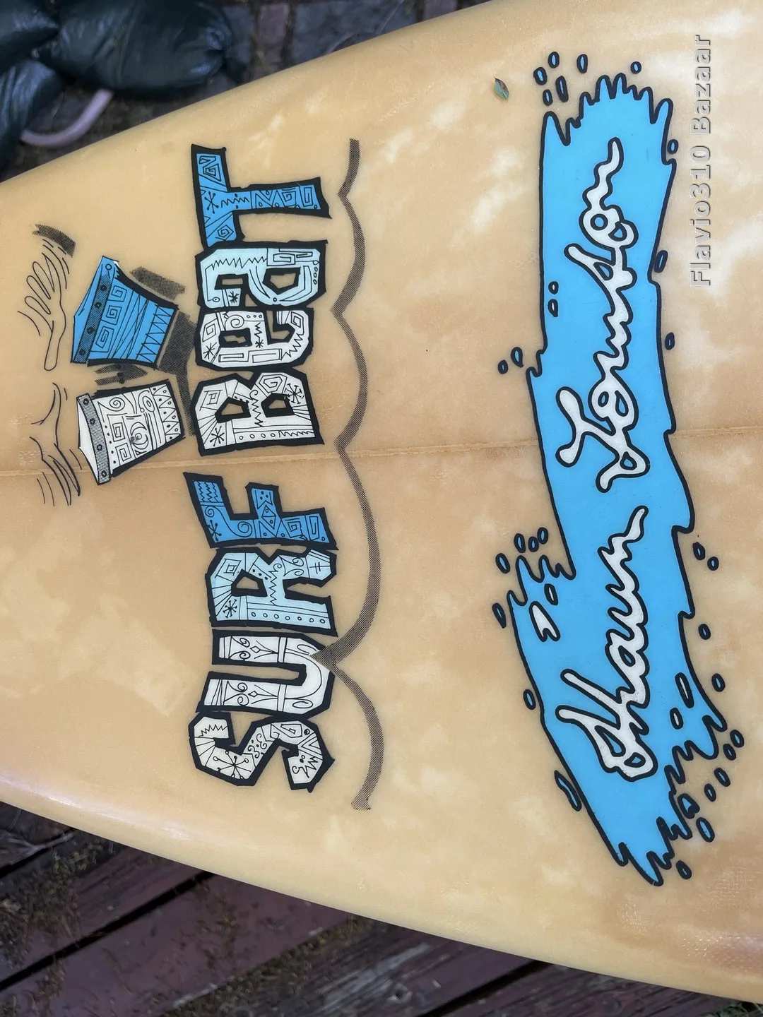 Rare 1980s Vintage RUSTY Surf Beat Shaun Thomson Model 5'8 - Image 4