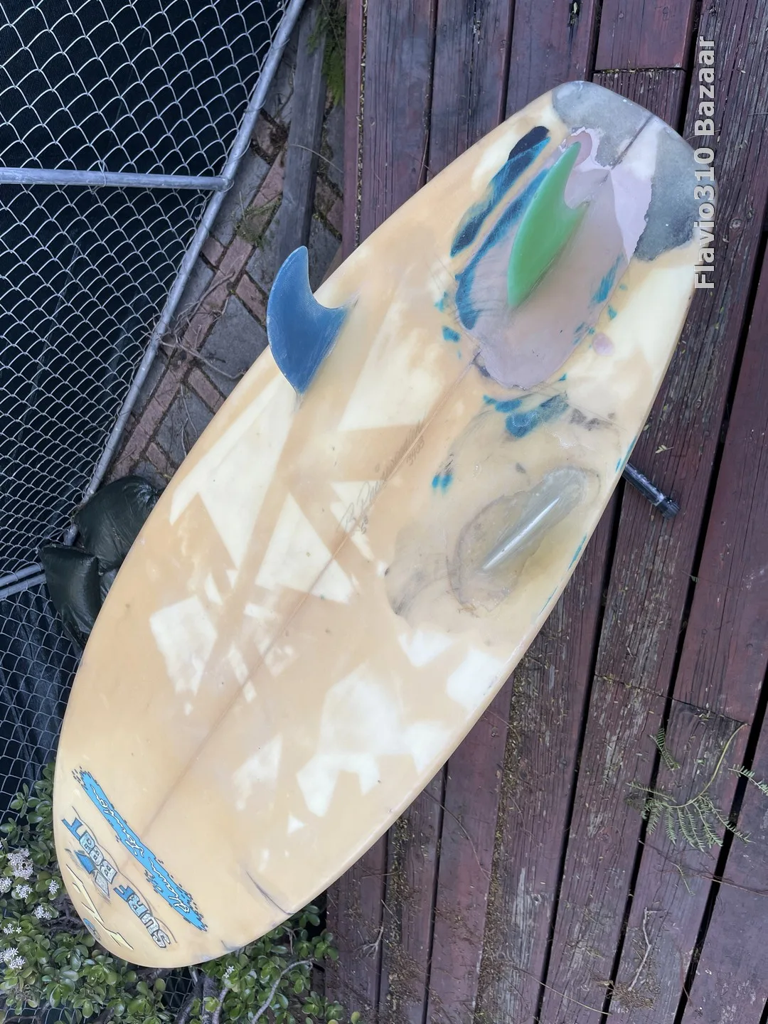 Rare 1980s Vintage RUSTY Surf Beat Shaun Thomson Model 5'8 - Image 9
