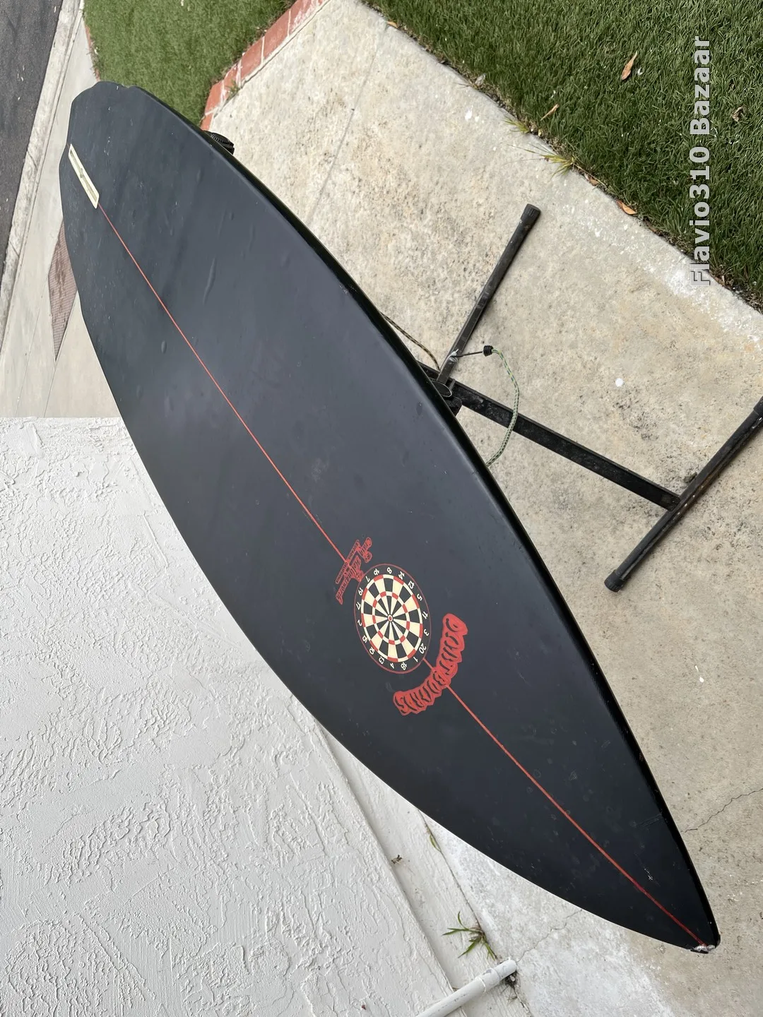 70s DART BOARDS Craig Hollingsworth 5'10 Single Fin Painted - Image 11