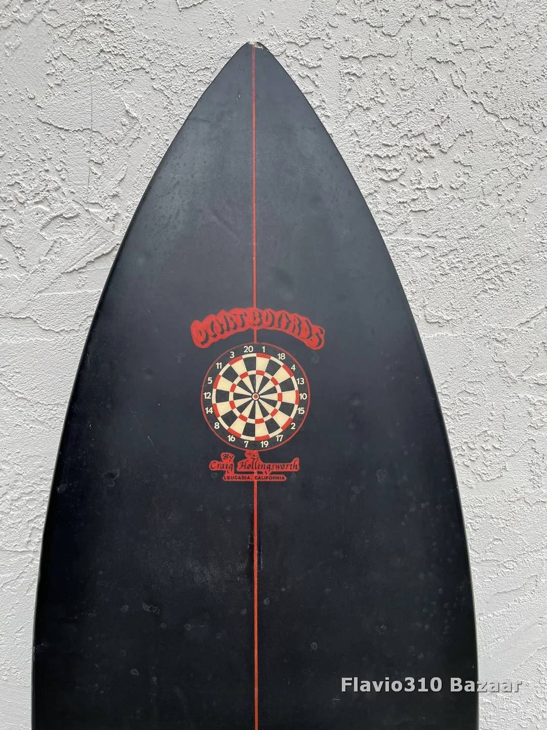 70s DART BOARDS Craig Hollingsworth 5'10 Single Fin Painted - Image 4