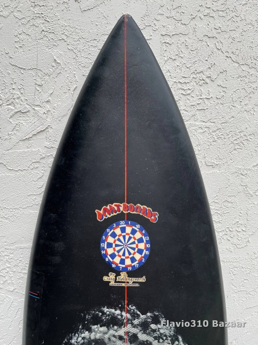 70s DART BOARDS Craig Hollingsworth 5'10 Single Fin Painted - Image 2
