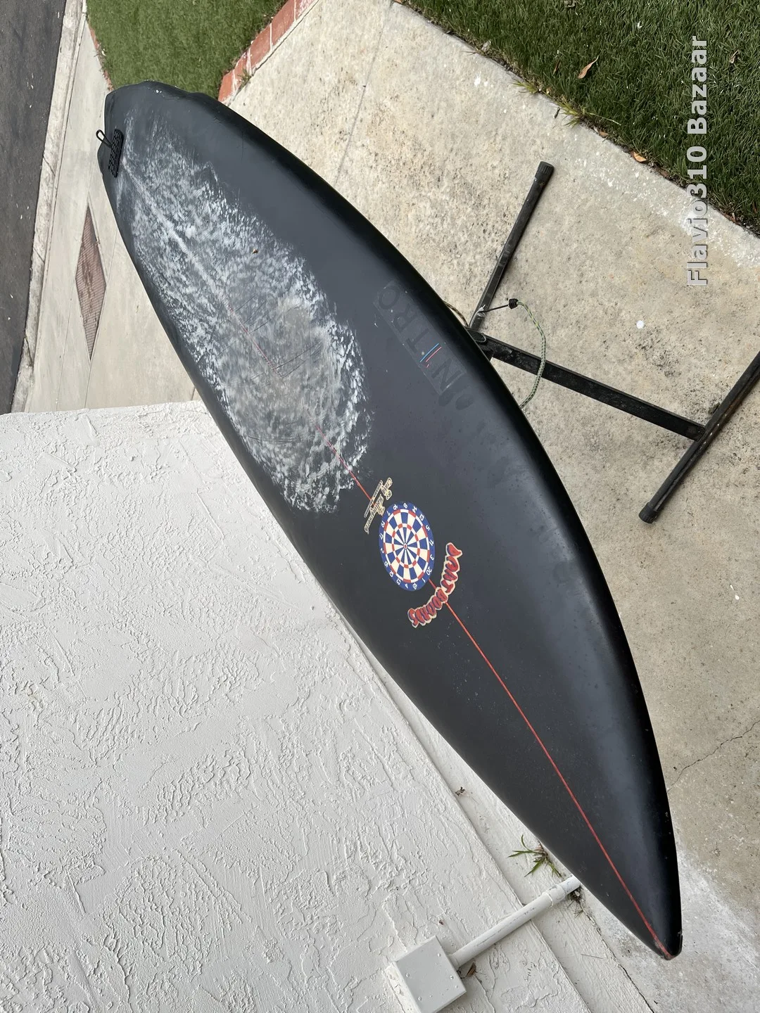 70s DART BOARDS Craig Hollingsworth 5'10 Single Fin Painted - Image 8