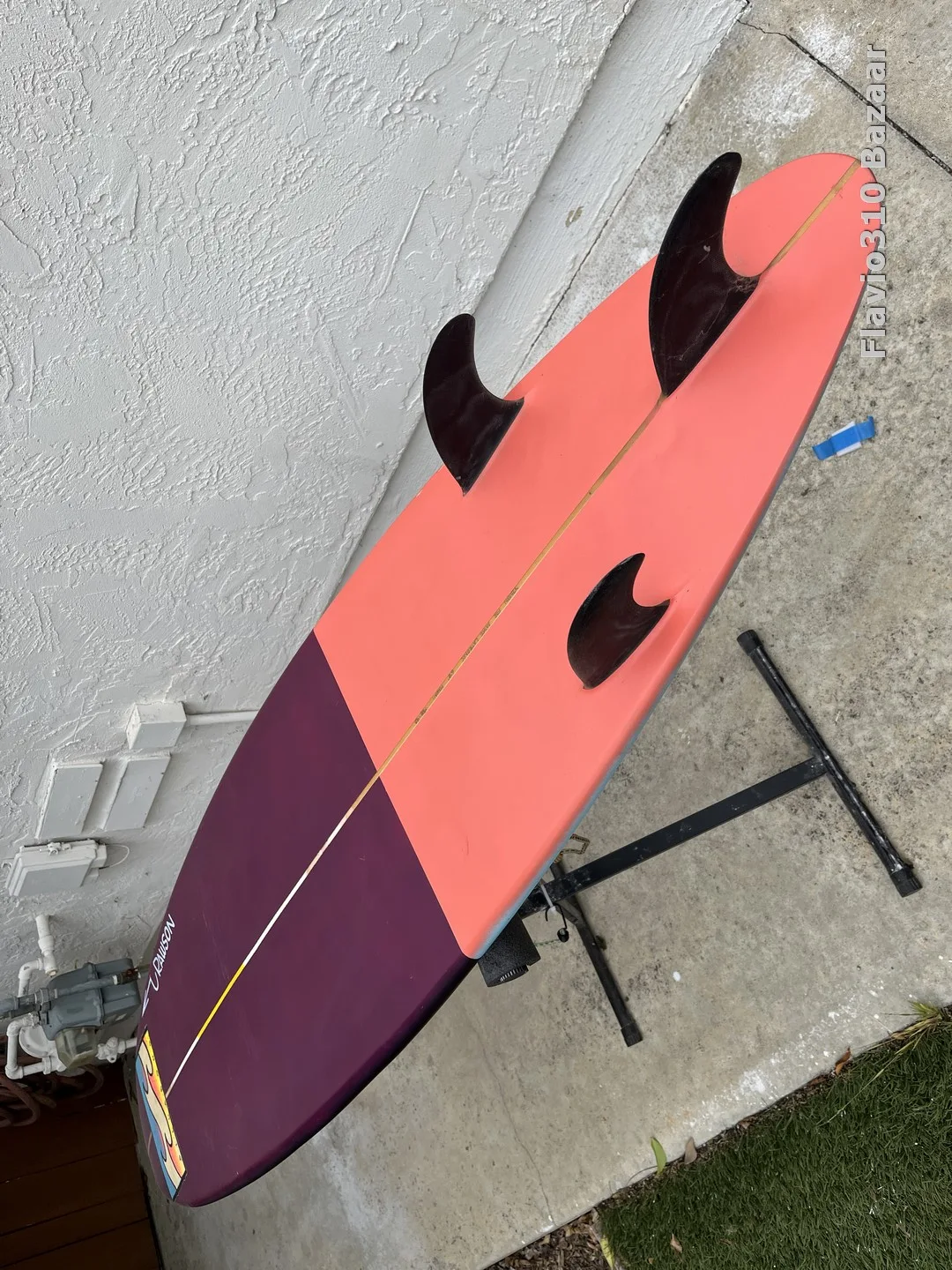 1990s YBAN Billabong Pipeline Step Up 6'9 Painted Over READ - Image 11