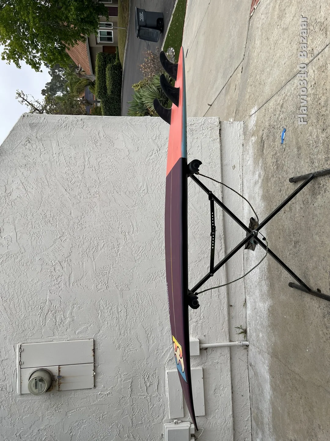 1990s YBAN Billabong Pipeline Step Up 6'9 Painted Over READ - Image 9