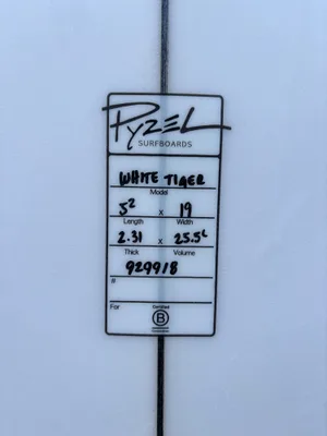 5’2 Pyzel Surfboards White Tiger - Thumbnail 5