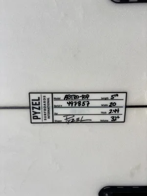 5’10 Pyzel Surfboards Astro Pop - Thumbnail 7