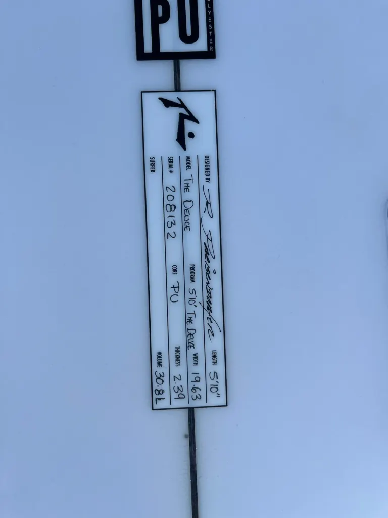 Rusty Surfboards "The Deuce" 5'10" - Image 10