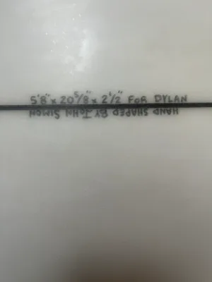 5'8" Simon Shapes Hand Shape Custom - Thumbnail 11