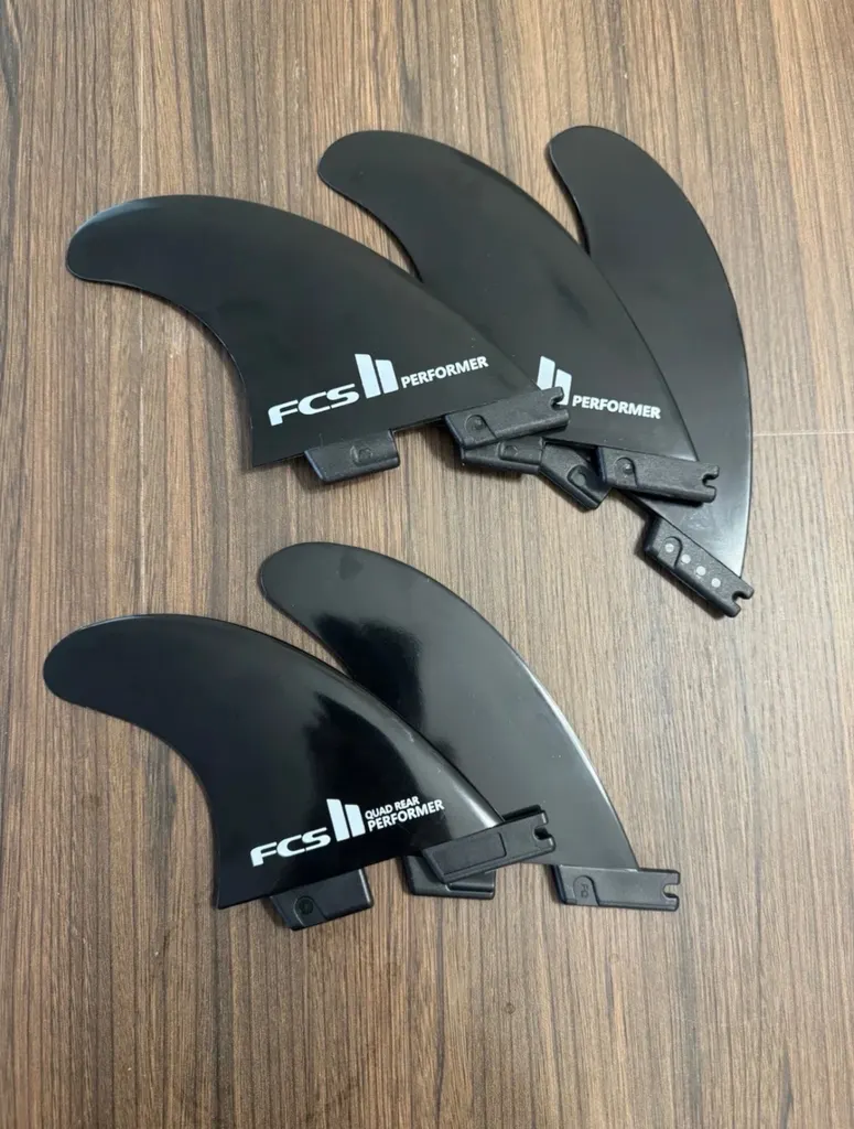 BRAND NEW FCS 2 II Performer Surfboard 5 Fin Set Tri Quad! - Image 1
